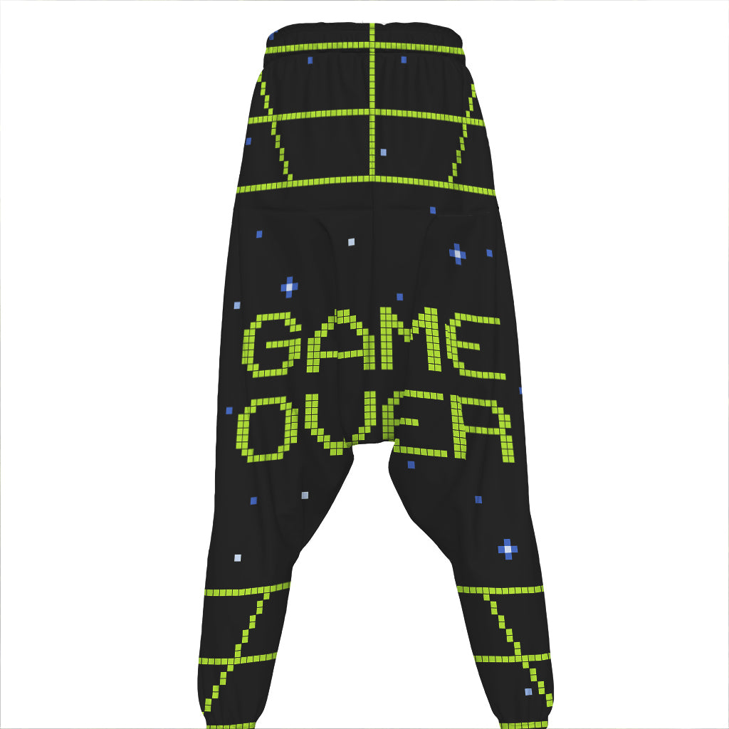 8-Bit Game Over Print Hammer Pants