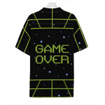 8-Bit Game Over Print Hawaiian Shirt