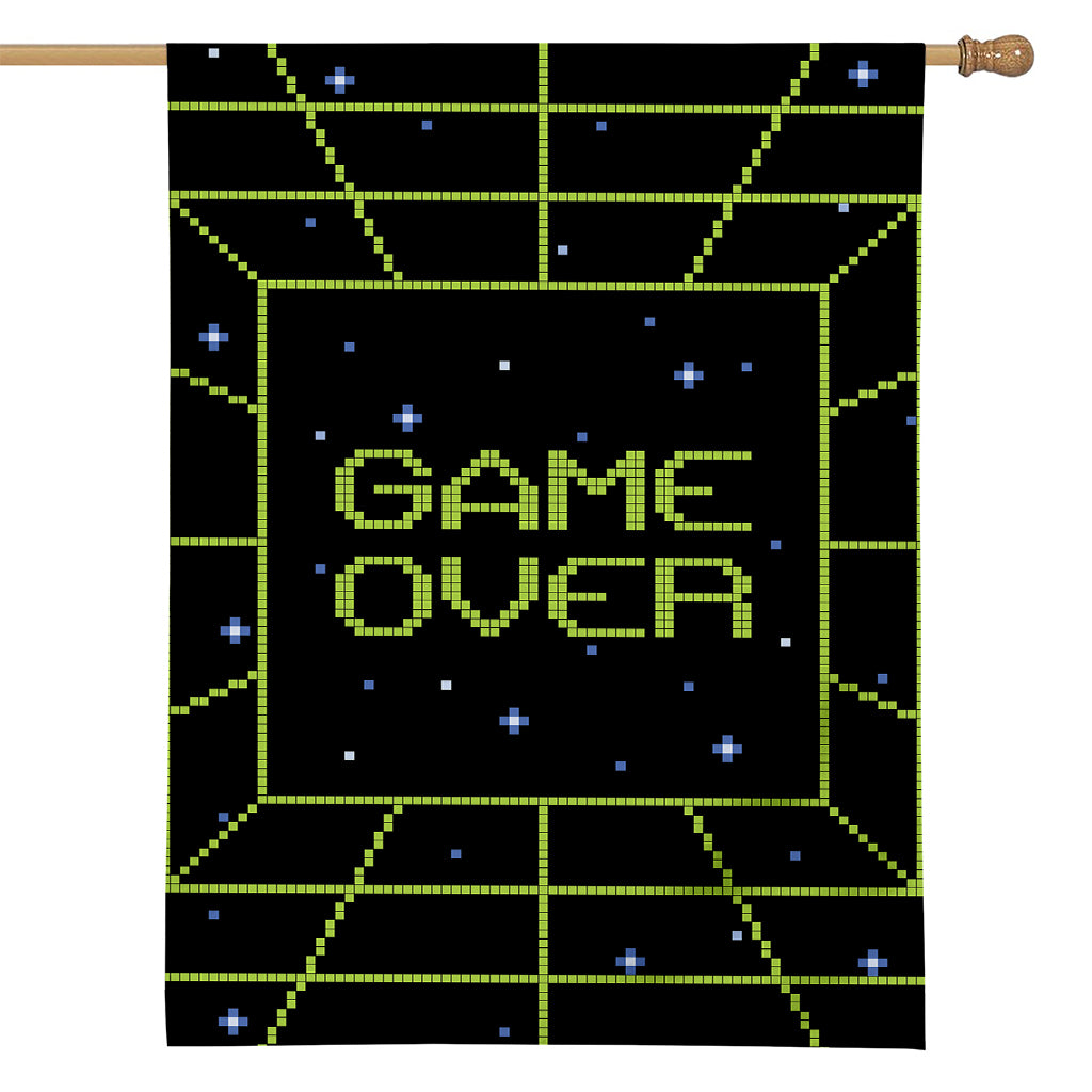 8-Bit Game Over Print House Flag