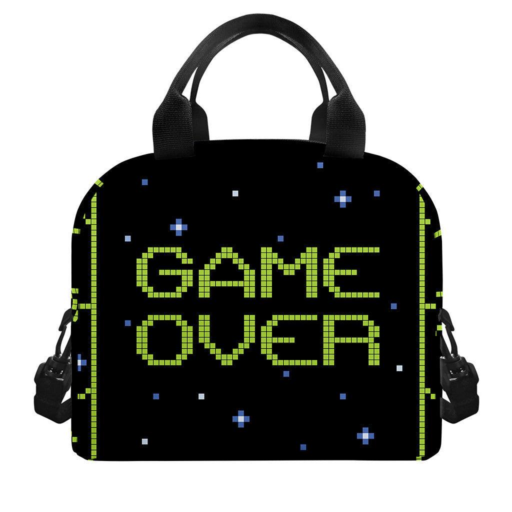 8-Bit Game Over Print Insulated Lunch Bag