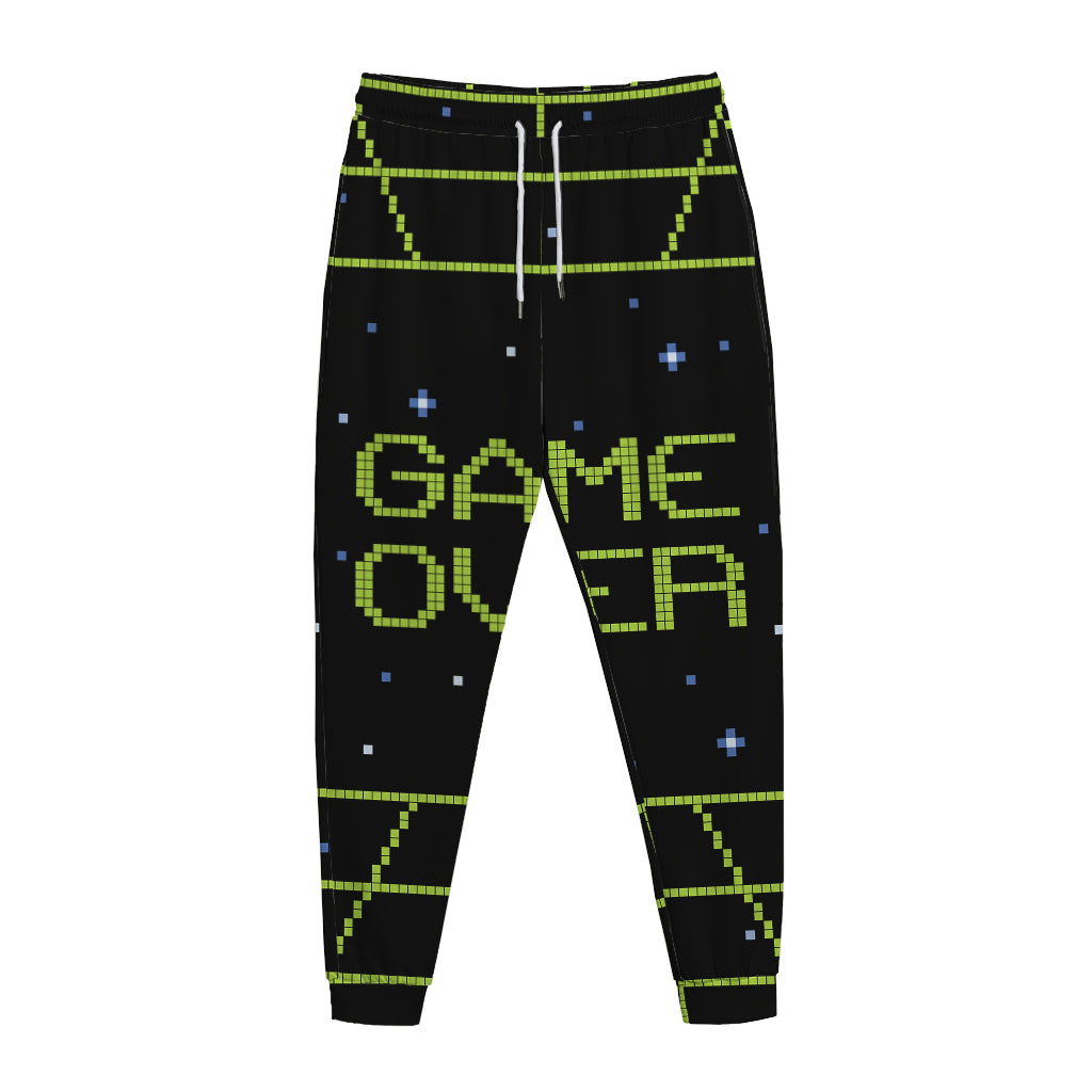 8-Bit Game Over Print Jogger Pants