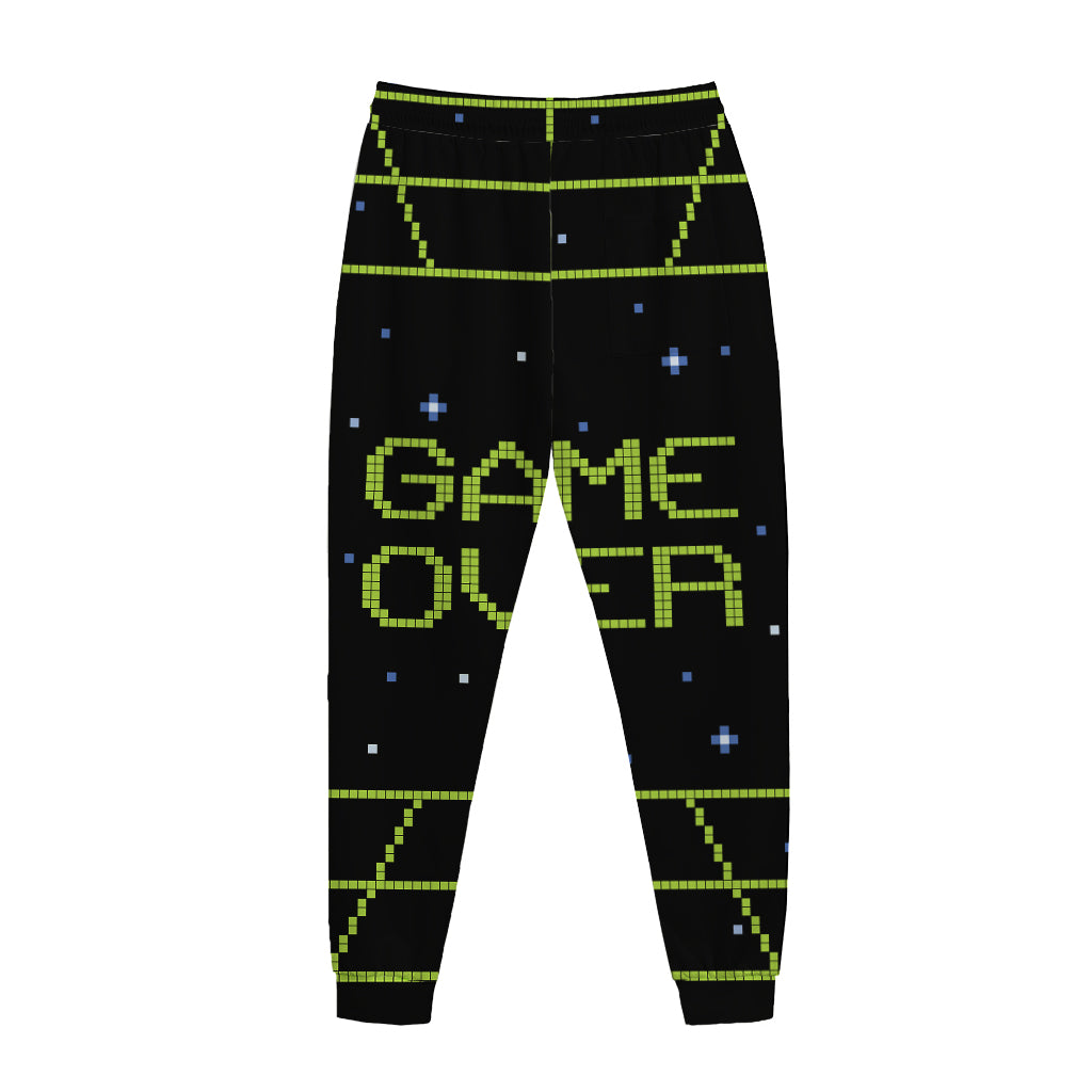 8-Bit Game Over Print Jogger Pants