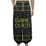 8-Bit Game Over Print Lantern Pants