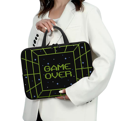 8-Bit Game Over Print Laptop Sleeve With Handle