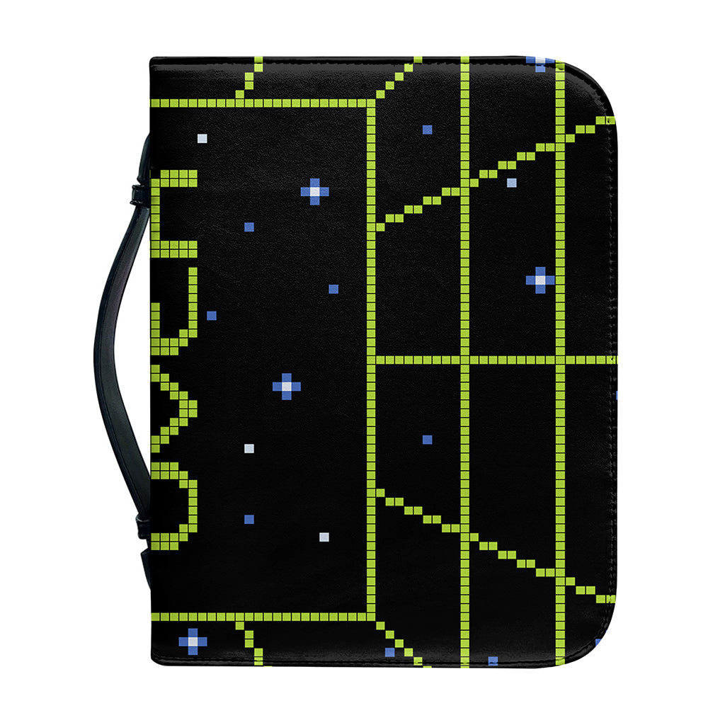 8-Bit Game Over Print Leather Bible Cover