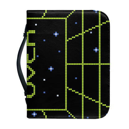 8-Bit Game Over Print Leather Bible Cover