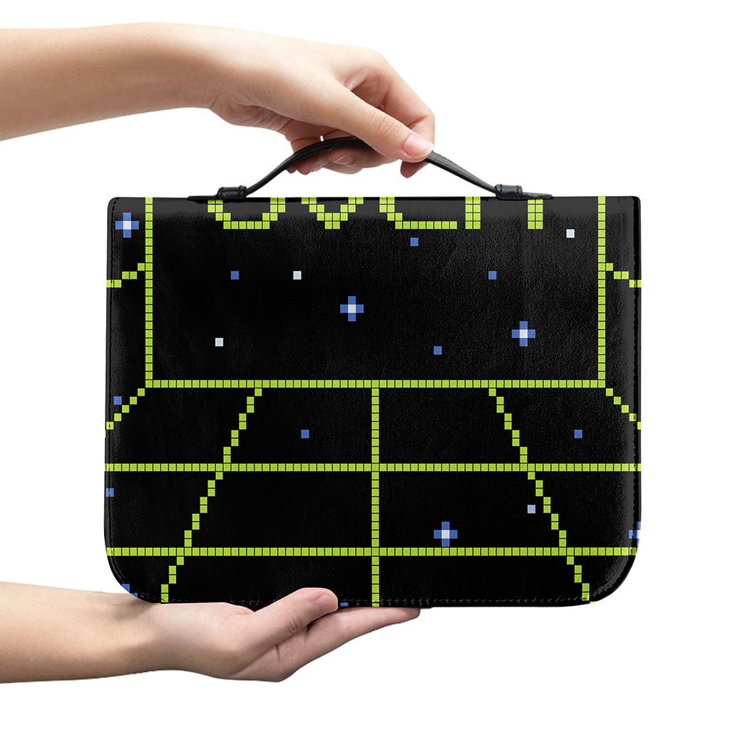 8-Bit Game Over Print Leather Bible Cover