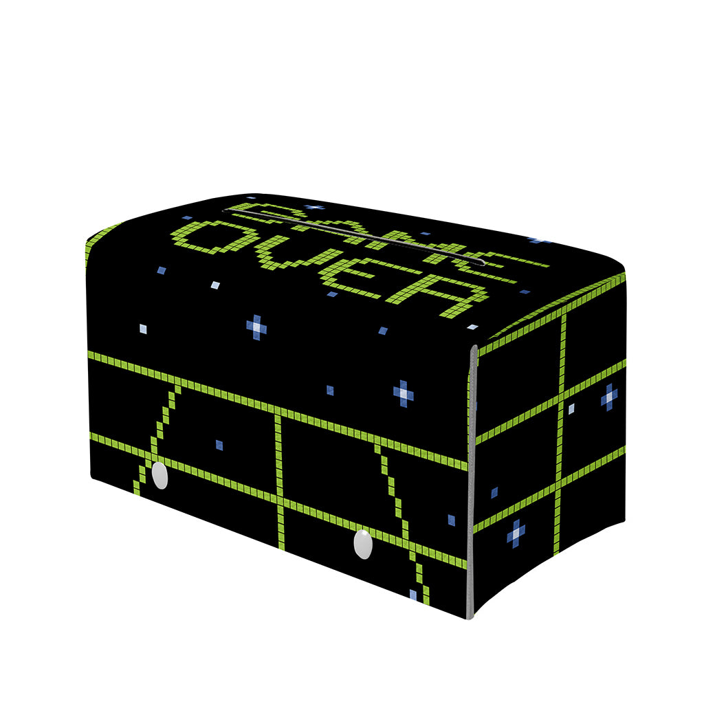 8-Bit Game Over Print Leather Tissue Box Cover