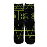 8-Bit Game Over Print Long Socks