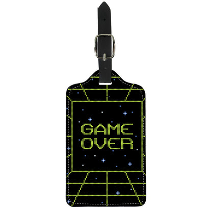 8-Bit Game Over Print Luggage Tag