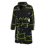 8-Bit Game Over Print Men's Bathrobe