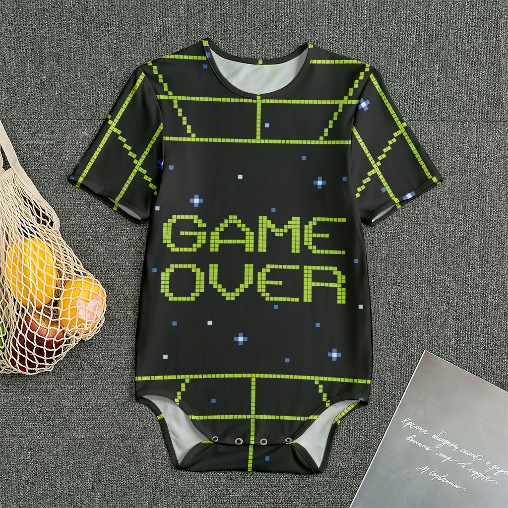 8-Bit Game Over Print Men's Bodysuit