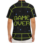 8-Bit Game Over Print Men's Deep V-Neck Shirt