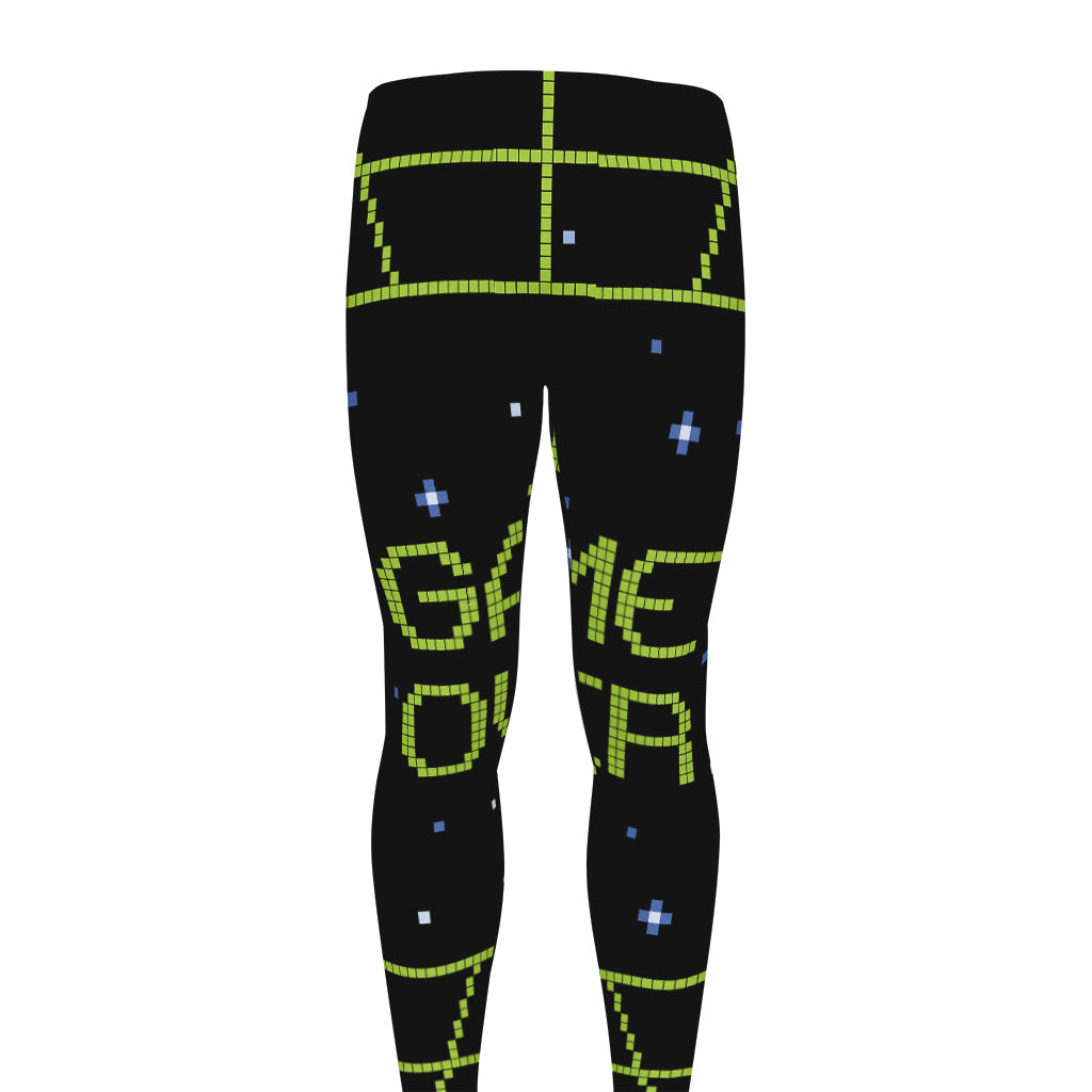 8-Bit Game Over Print Men's leggings