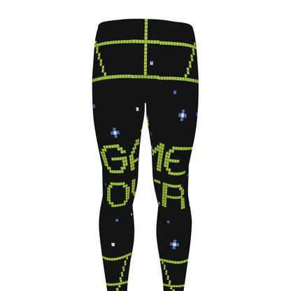 8-Bit Game Over Print Men's leggings