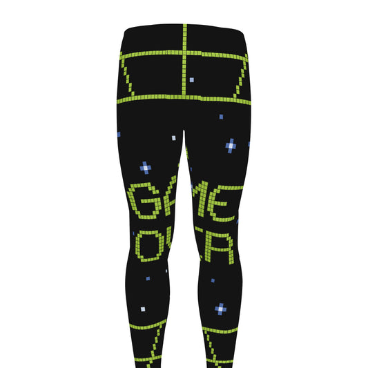 8-Bit Game Over Print Men's leggings