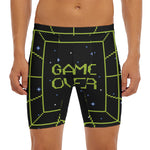 8-Bit Game Over Print Men's Long Boxer Briefs
