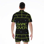 8-Bit Game Over Print Men's Rompers