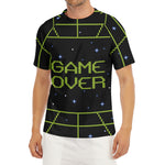 8-Bit Game Over Print Men's Short Sleeve Rash Guard