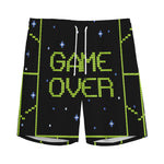 8-Bit Game Over Print Men's Sports Shorts