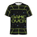 8-Bit Game Over Print Men's Athletic T-Shirt