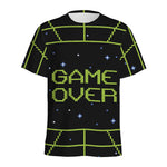 8-Bit Game Over Print Men's Sports T-Shirt
