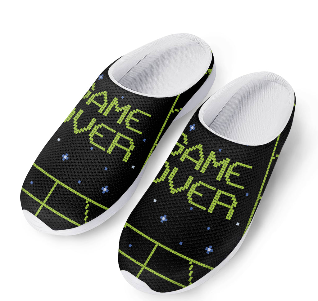 8-Bit Game Over Print Mesh Casual Shoes