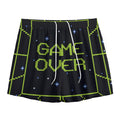 8-Bit Game Over Print Mesh Shorts