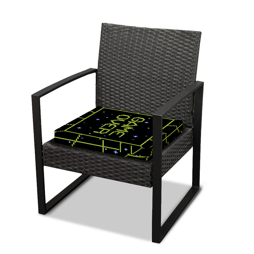 8-Bit Game Over Print Outdoor Seat Cushion Cover