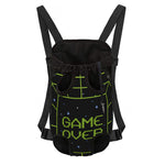 8-Bit Game Over Print Pet Carrier Backpack