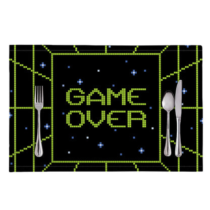 8-Bit Game Over Print Placemat