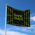 8-Bit Game Over Print Polyester Flag