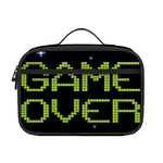 8-Bit Game Over Print Portable Lunch Bag