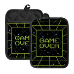 8-Bit Game Over Print Pot Holders With Pocket