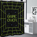 8-Bit Game Over Print Premium Shower Curtain