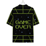 8-Bit Game Over Print Rayon Hawaiian Shirt