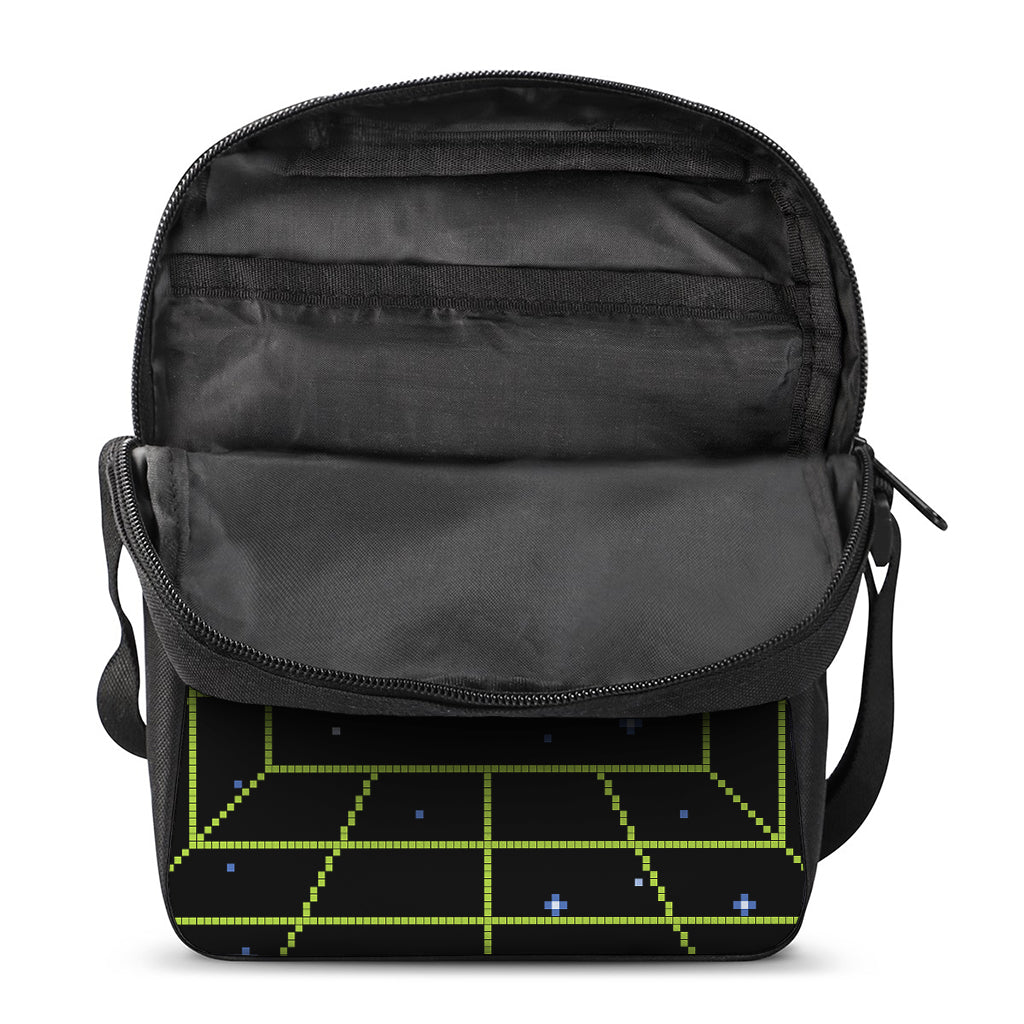 8-Bit Game Over Print Rectangular Crossbody Bag