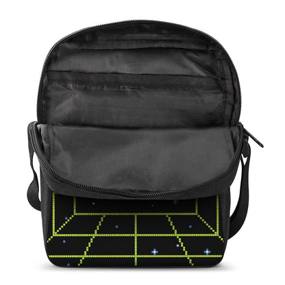 8-Bit Game Over Print Rectangular Crossbody Bag