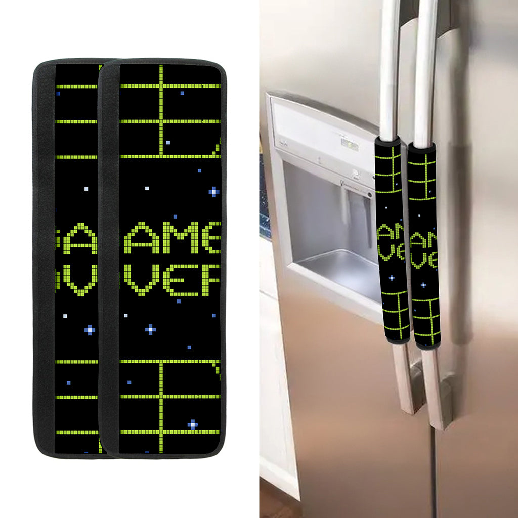 8-Bit Game Over Print Refrigerator Handle Covers