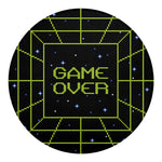 8-Bit Game Over Print Round Blanket