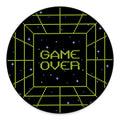 8-Bit Game Over Print Round Floor Mat