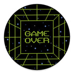 8-Bit Game Over Print Round Floor Mat