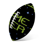 8-Bit Game Over Print Rugby Ball