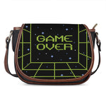 8-Bit Game Over Print Saddle Bag