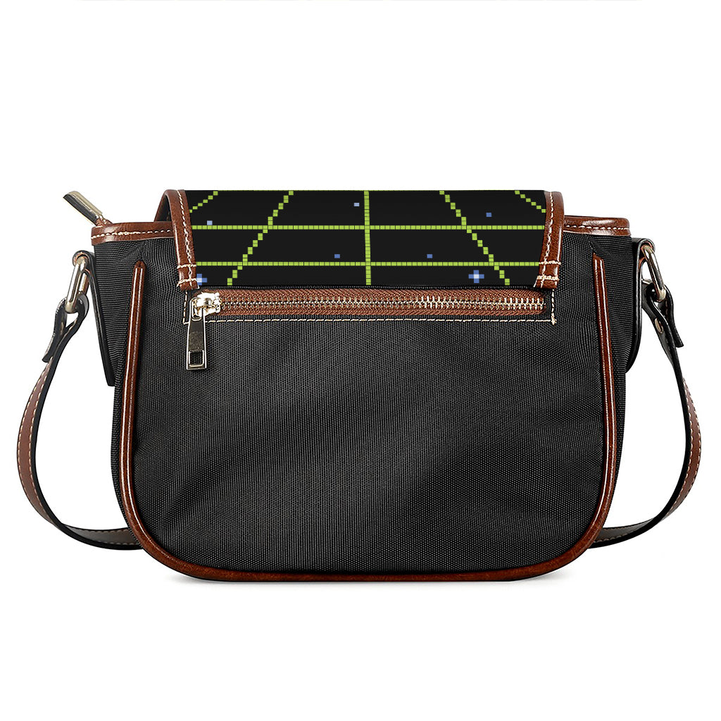 8-Bit Game Over Print Saddle Bag
