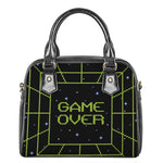 8-Bit Game Over Print Shoulder Handbag