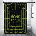 8-Bit Game Over Print Shower Curtain