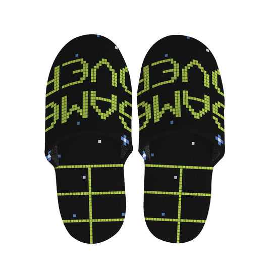 8-Bit Game Over Print Slippers