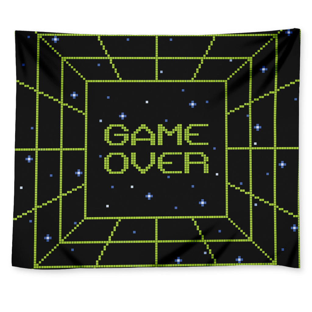 8-Bit Game Over Print Tapestry