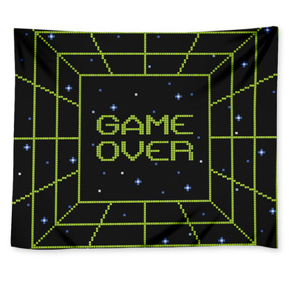 8-Bit Game Over Print Tapestry